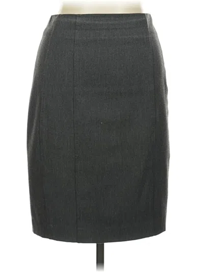 Pre-owned Express Formal Skirt In Gray
