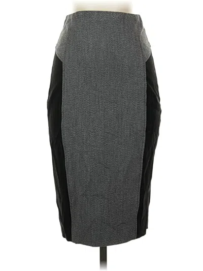 Pre-owned Express Formal Skirt In Gray