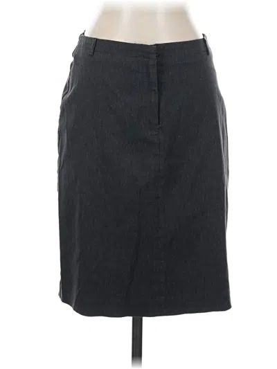 Pre-owned Express Formal Skirt In Gray
