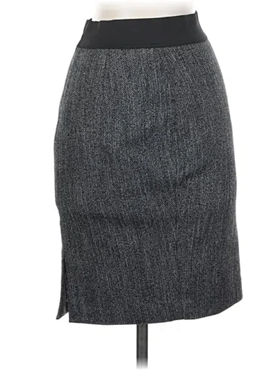 Pre-owned Express Formal Skirt In Gray