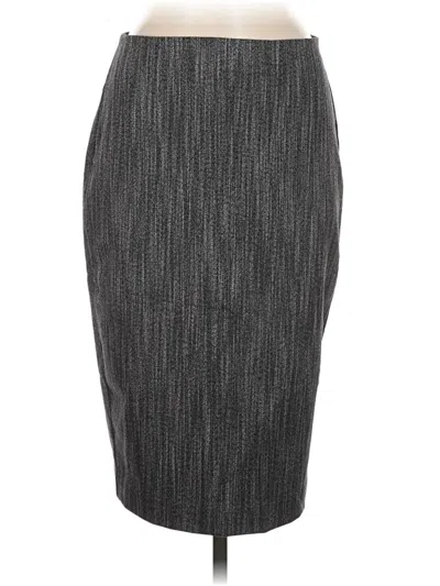 Pre-owned Express Formal Skirt In Gray