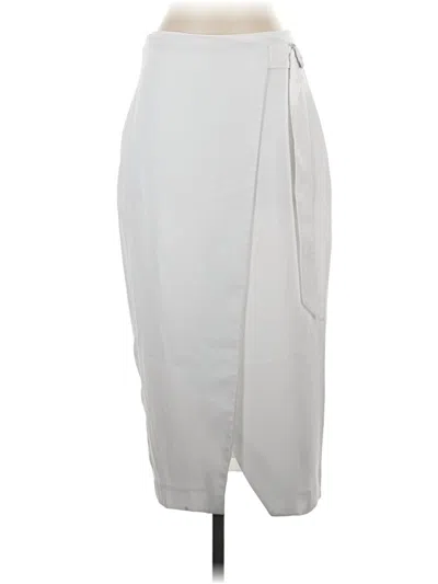 Pre-owned Express Formal Skirt In Gray