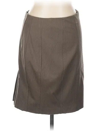 Pre-owned Express Formal Skirt In Gray