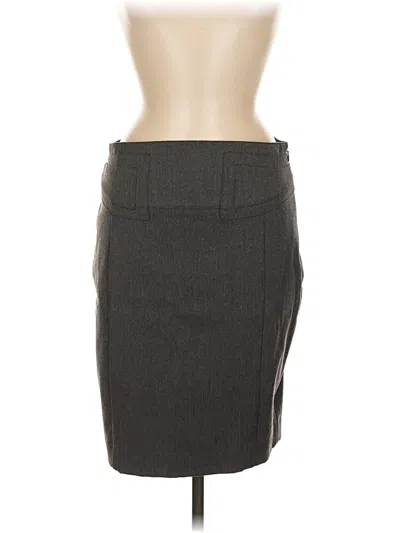 Pre-owned Express Formal Skirt In Gray
