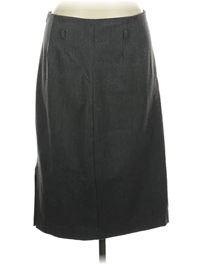 Pre-owned Express Formal Skirt In Gray