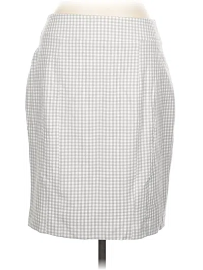 Pre-owned Express Formal Skirt In Gray