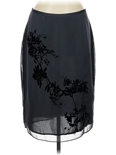 Pre-owned Express Formal Skirt In Gray