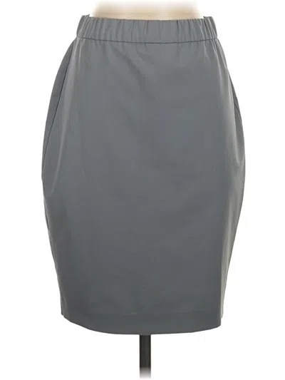 Pre-owned Express Formal Skirt In Gray