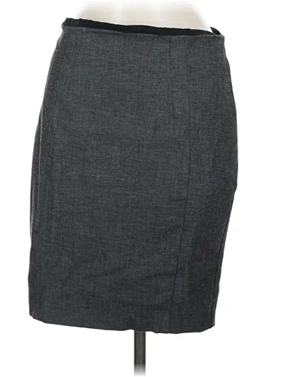 Pre-owned Express Formal Skirt In Gray