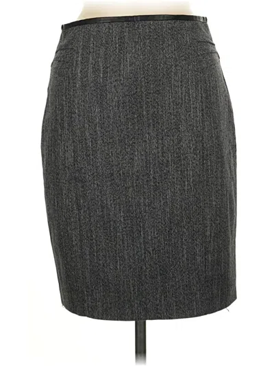 Pre-owned Express Formal Skirt In Gray