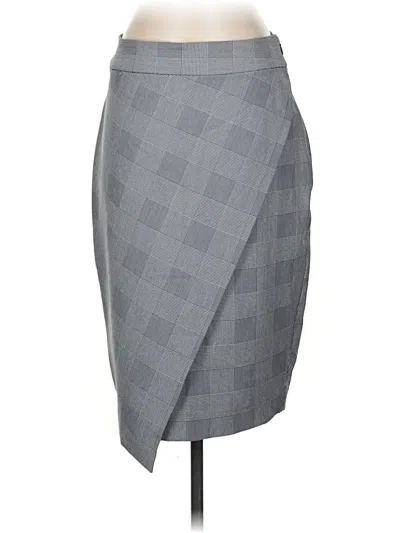 Pre-owned Express Formal Skirt In Gray
