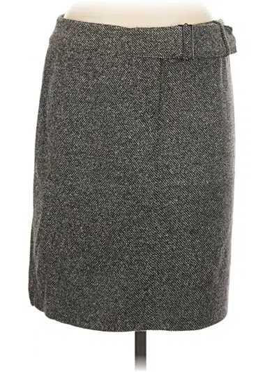 Pre-owned Express Formal Skirt In Gray