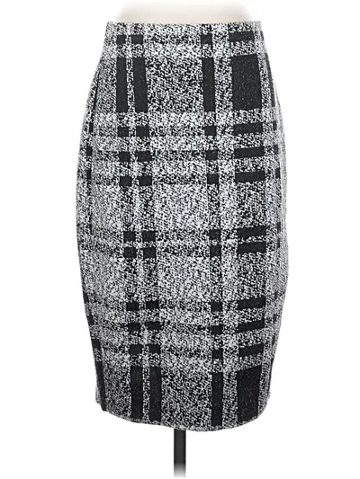 Pre-owned Express Formal Skirt In Gray