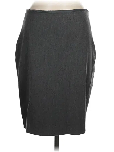 Pre-owned Express Formal Skirt In Gray