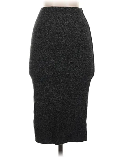 Pre-owned Express Formal Skirt In Gray