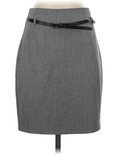 Pre-owned Express Formal Skirt In Gray