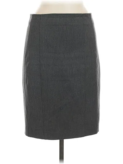 Pre-owned Express Formal Skirt In Gray