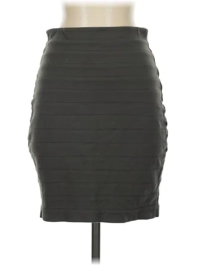 Pre-owned Express Formal Skirt In Gray