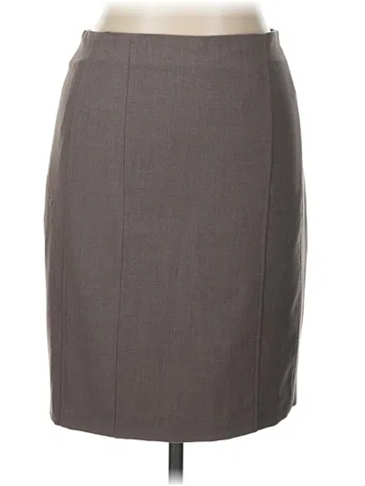 Pre-owned Express Formal Skirt In Gray
