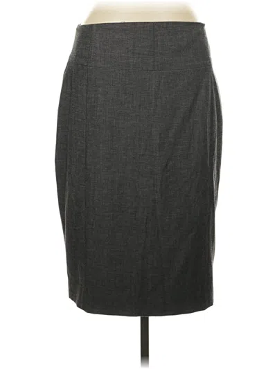 Pre-owned Express Formal Skirt In Gray