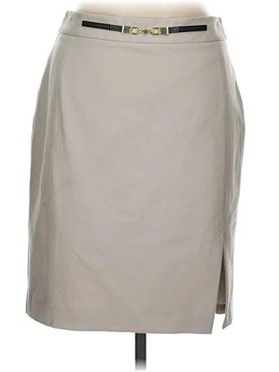 Pre-owned Express Formal Skirt In Gray