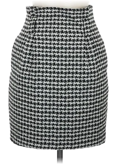 Pre-owned Express Formal Skirt In Gray