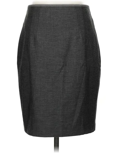 Pre-owned Express Formal Skirt In Gray