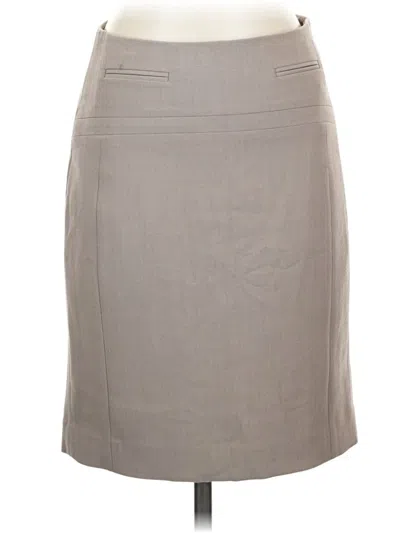 Pre-owned Express Formal Skirt In Gray