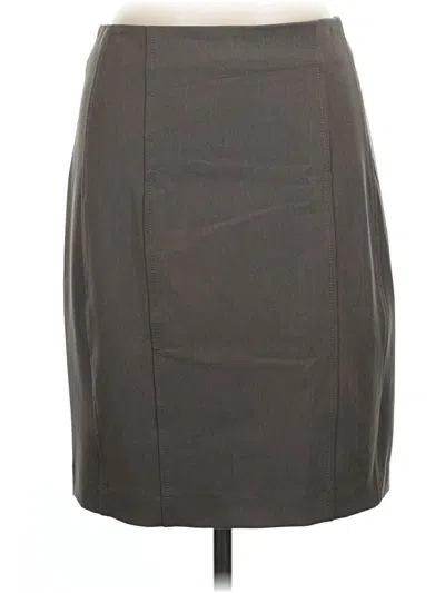 Pre-owned Express Formal Skirt In Gray