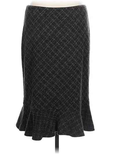 Pre-owned Express Formal Skirt In Gray
