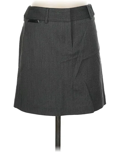 Pre-owned Express Formal Skirt In Gray