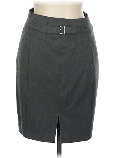 Pre-owned Express Formal Skirt In Gray