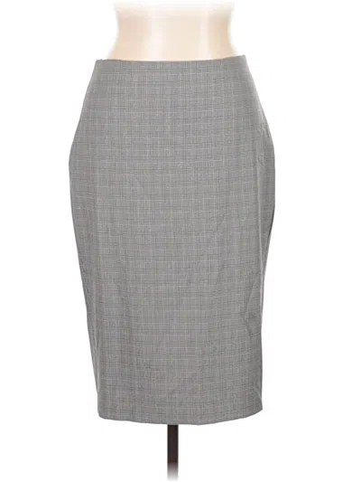 Pre-owned Express Formal Skirt In Gray
