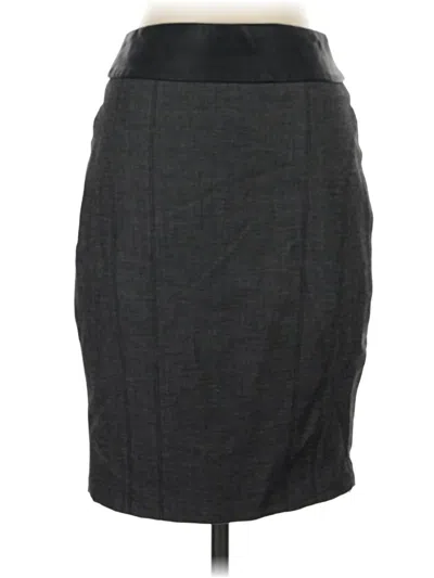 Pre-owned Express Formal Skirt In Gray