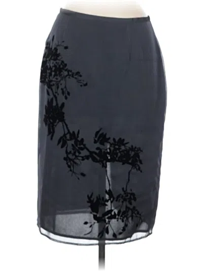 Pre-owned Express Formal Skirt In Gray