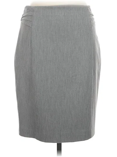 Pre-owned Express Formal Skirt In Gray