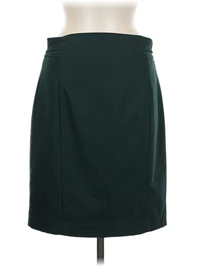 Pre-owned Express Formal Skirt In Green