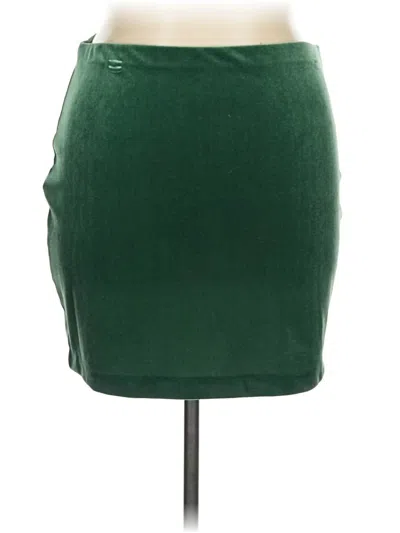 Pre-owned Express Formal Skirt In Green