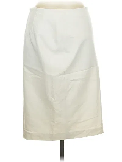 Pre-owned Express Formal Skirt In Ivory