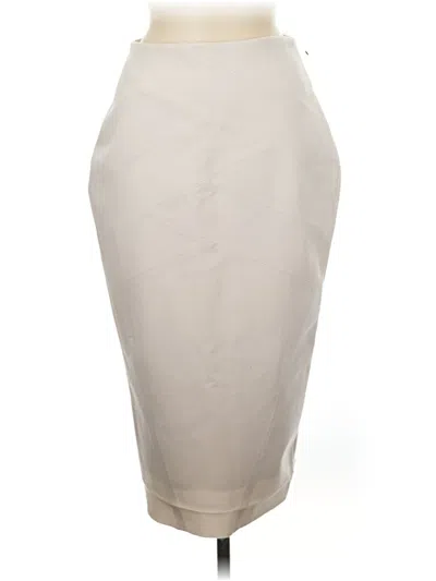 Pre-owned Express Formal Skirt In Ivory