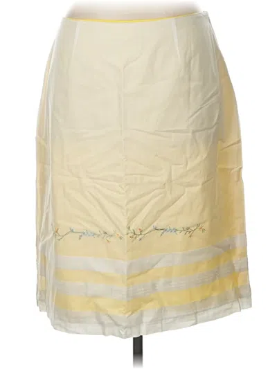 Pre-owned Express Formal Skirt In Ivory