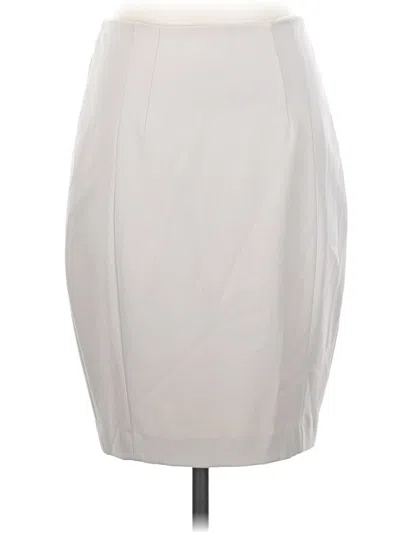 Pre-owned Express Formal Skirt In Ivory