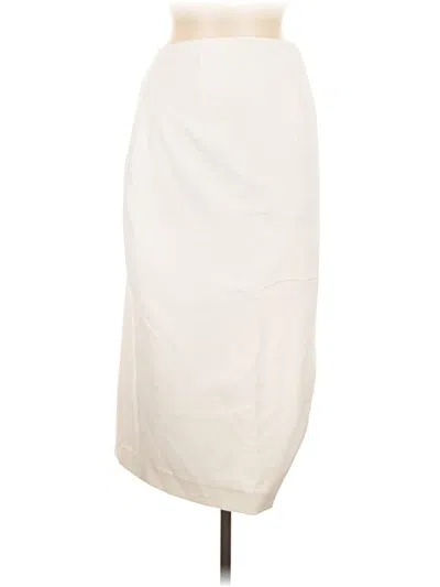 Pre-owned Express Formal Skirt In Ivory