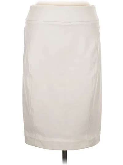Pre-owned Express Formal Skirt In Ivory