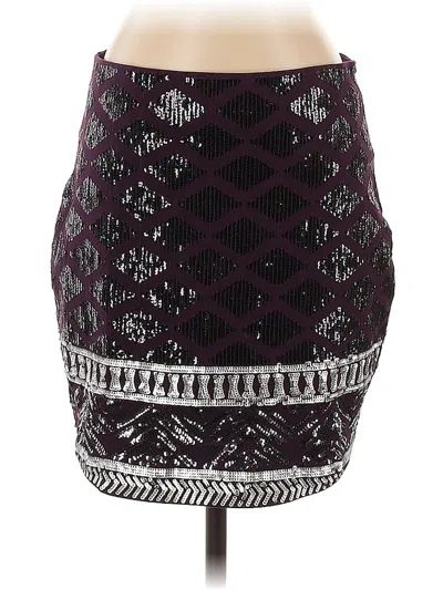 Pre-owned Express Formal Skirt In Purple