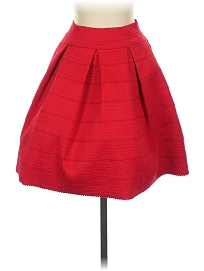 Pre-owned Express Formal Skirt In Red