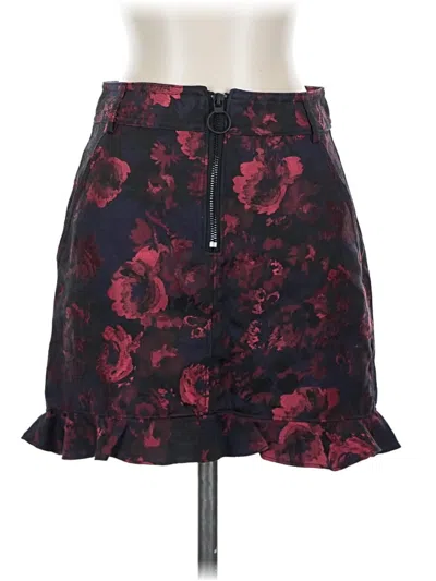 Pre-owned Express Formal Skirt In Red
