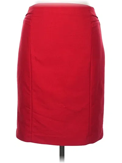 Pre-owned Express Formal Skirt In Red
