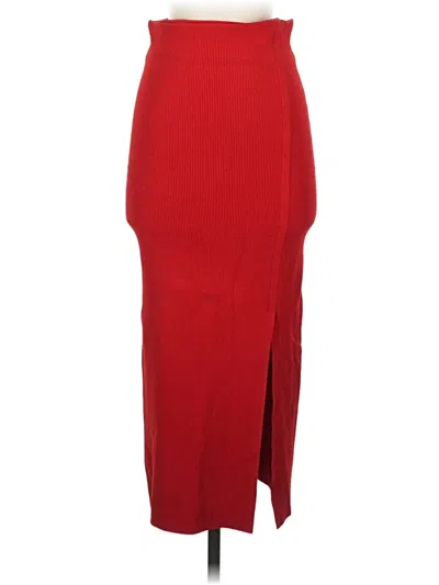 Pre-owned Express Formal Skirt In Red