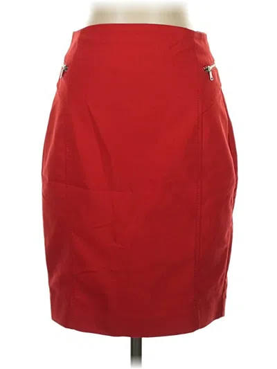 Pre-owned Express Formal Skirt In Red